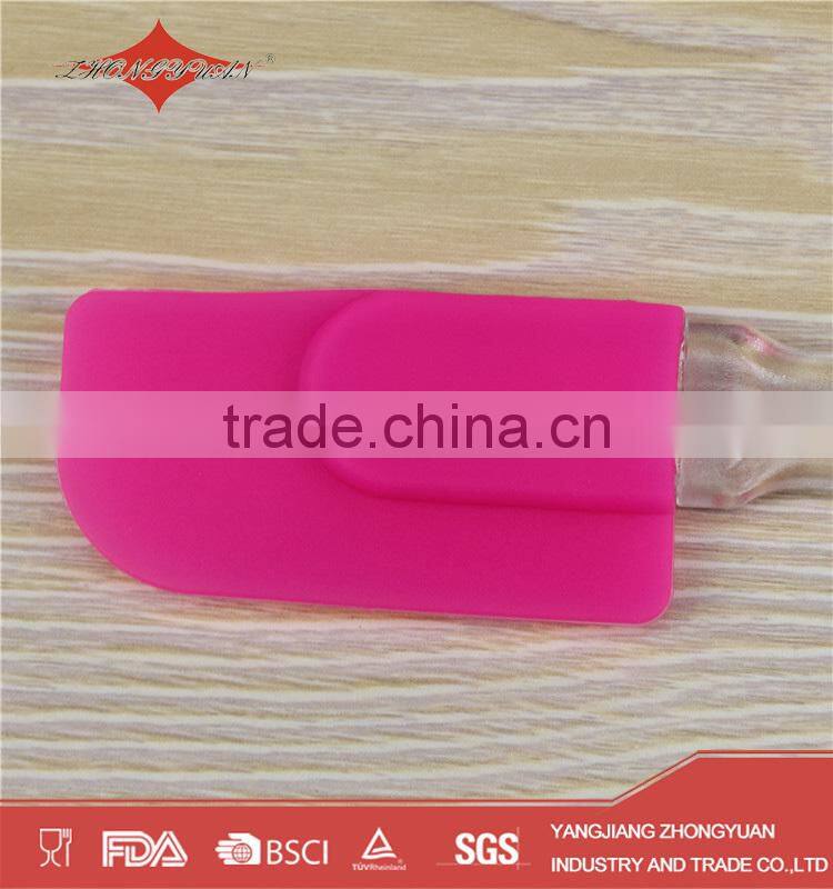 heat-resistant silicone spatula with long handle