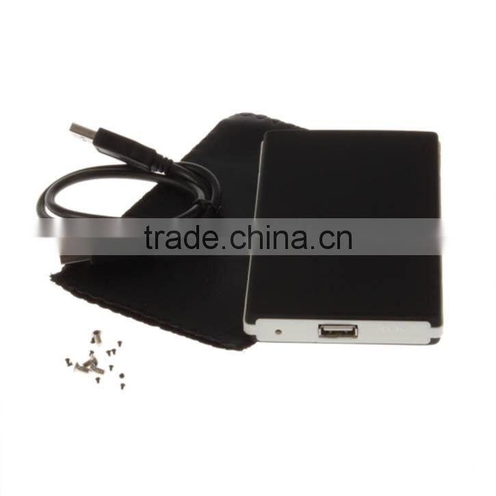 SATA Wireless 2.5 inch HDD Enclosure 15mm Black 100% Brand new and High Quality USB 3.0 Sata External 2.5 HDD Enclosure