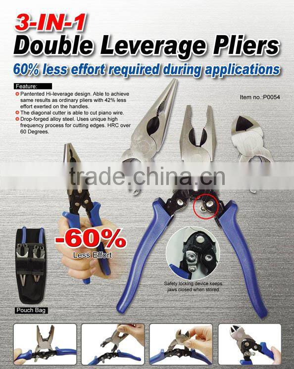 3-IN-1 Double Leverage Pliers