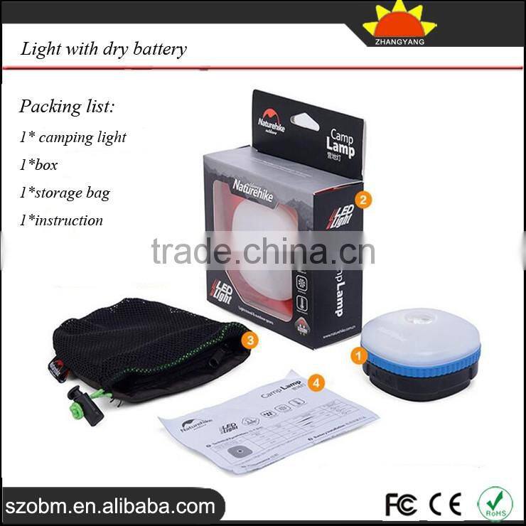 Mutifunction Outdoor Camping Light, Waterproof USB Rechargeable Tent Light