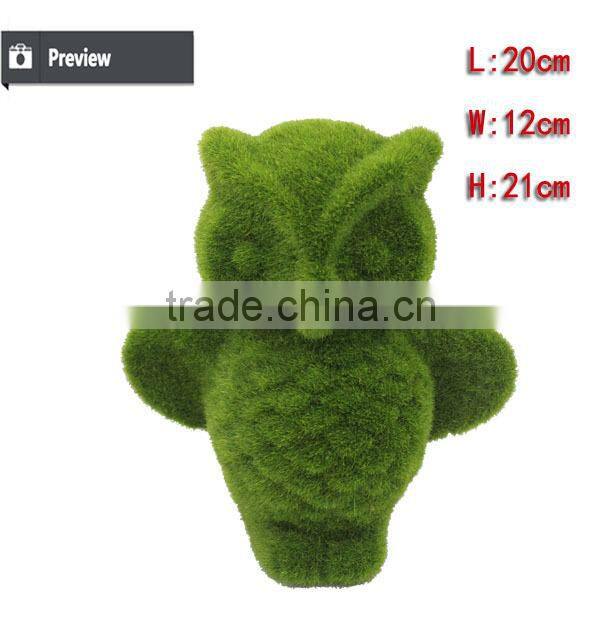 Artificial moss owl for cool kids games pet product