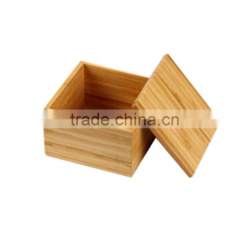 Aonong bamboo storage box with lips/ Multifunction candy storage bins