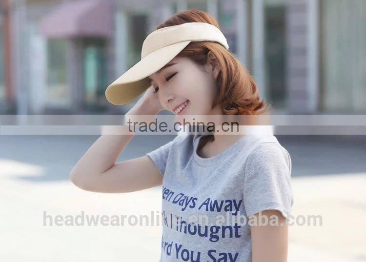 Custom Fashion Solid Color Mesh Fabric Sun Protection Visors China Factory