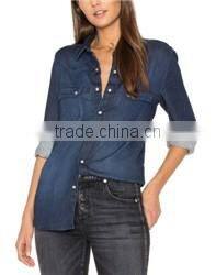 Fashion Ladies Raw Cut Frayed Hem Denim Jeans Fabric Girls Mini Dress With Front Lace-Up Details With Details 2016 HSD5819