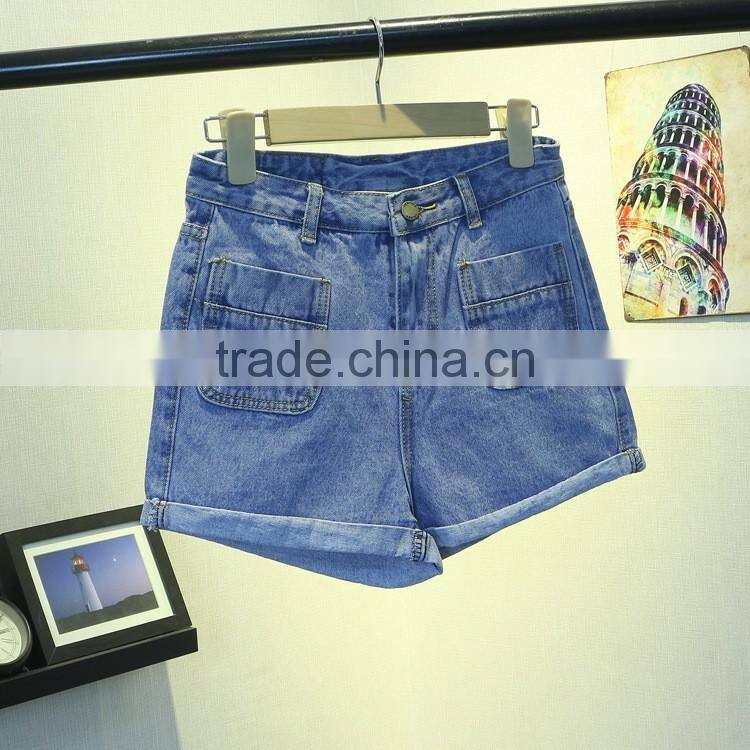 Summer new design wholesale short jeans womens fashion ladies short jeans pants
