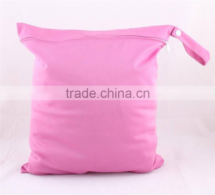 Wholesale zipper diaper bag and waterproof wet bag for baby diaper