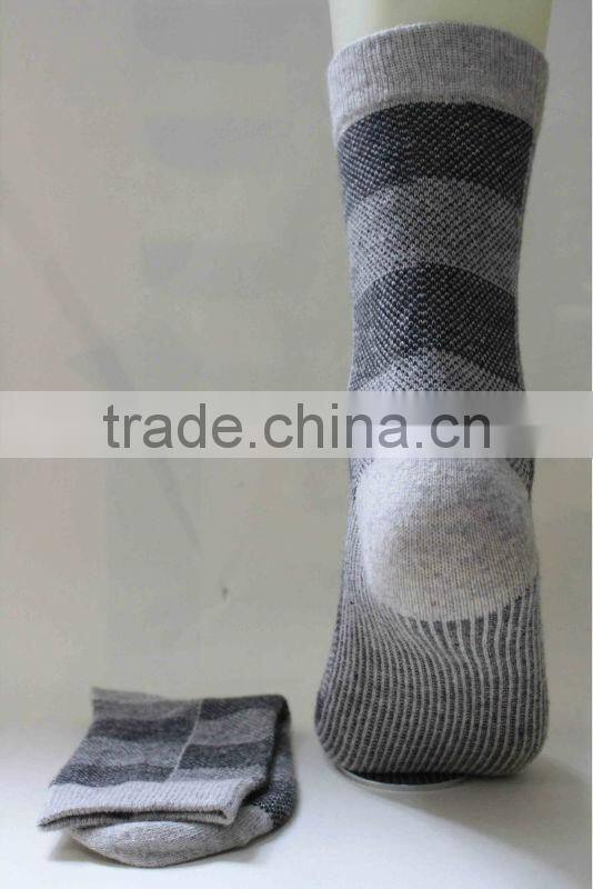 Winter grey warmful handmade wool socks