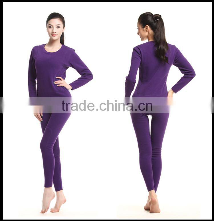 Top Brand High Quality Winter Warm Wool Thermal Underwear Set Men And Ladies Long Johns