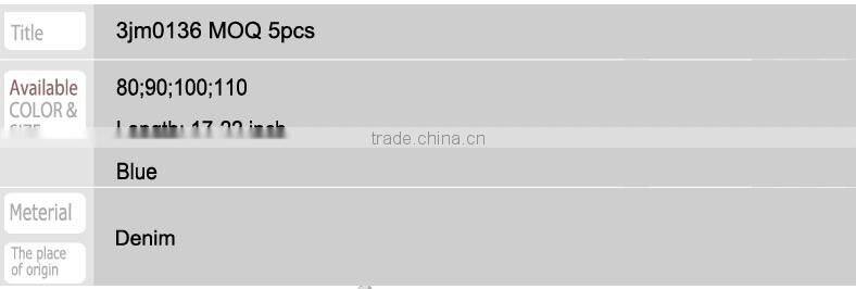 3jm0136 kids child's jeans MOQ 300pcs