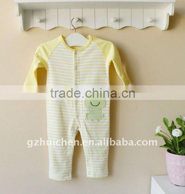 mom and bab 2012 spring baby clothing 100% cotton embroider sleep suits