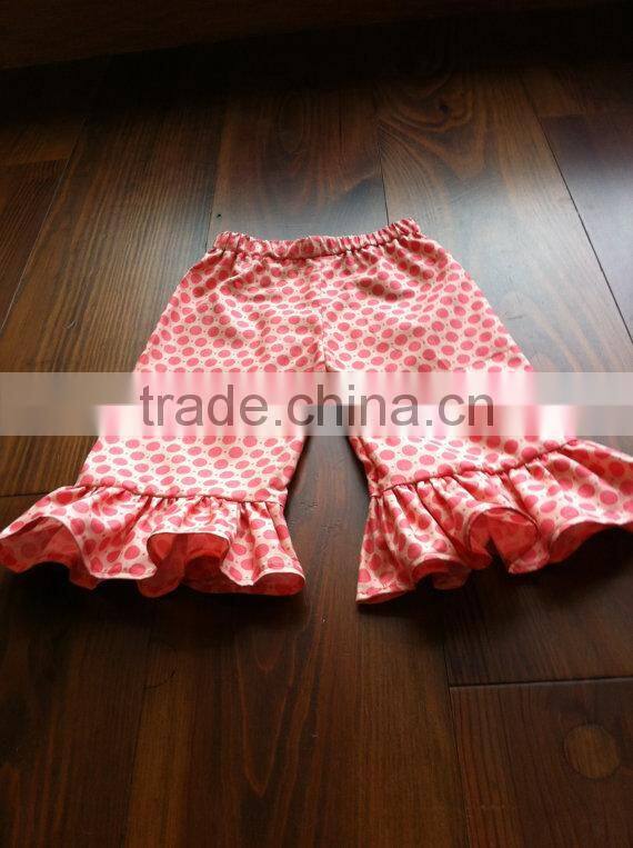 high quality summer girls ruffle pant set children short pant