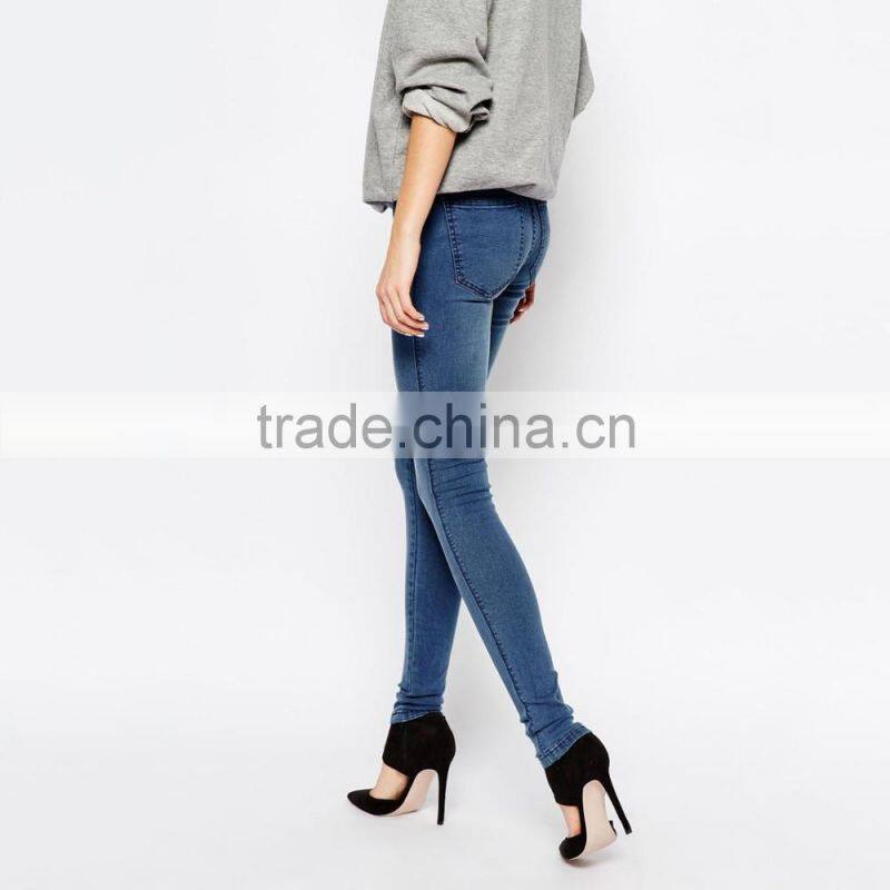 skinny tight custom design hot sale jeans for women denim