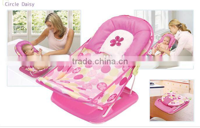 Popular Baby Care Product Portable Foldable Baby Bather Bath Seat Chair