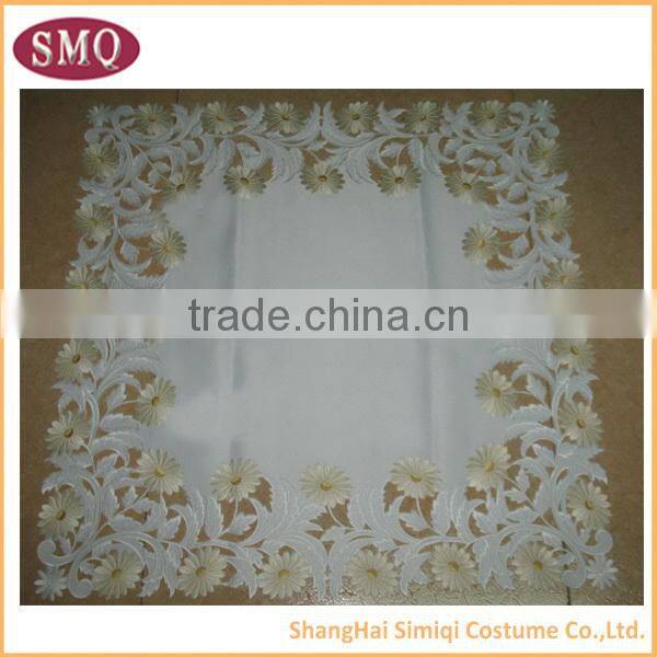 100% polyester hot selling new design embroidery trendy tablecloths