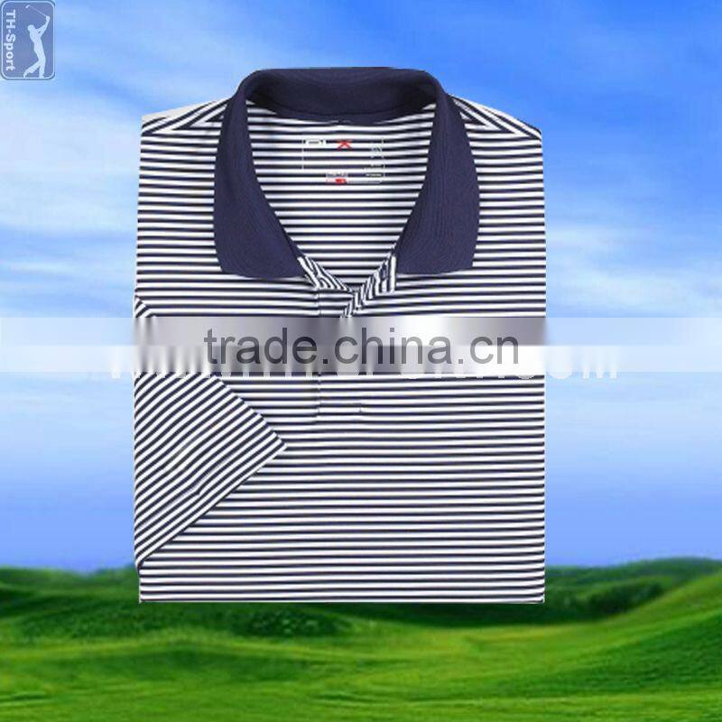 Fashion innovative short sleeve blue golf clothes