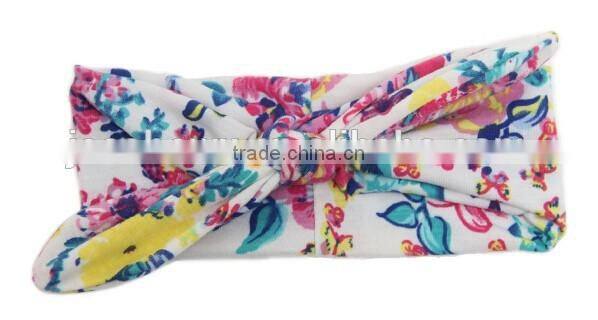 100% cotton fabric printed kids girl headband