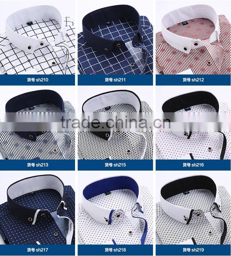 Alibaba China gold supplier OEM high quality T/C,CVC, Cotton long sleeve men dress shirt with competitive price for men