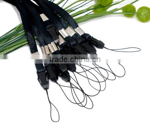 Custom 10 Black Neck Strap Lanyard With Pvc Card Holder