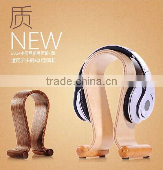 Wooden Headphone Holder Hanger Headset frame Stand headset holder support frame