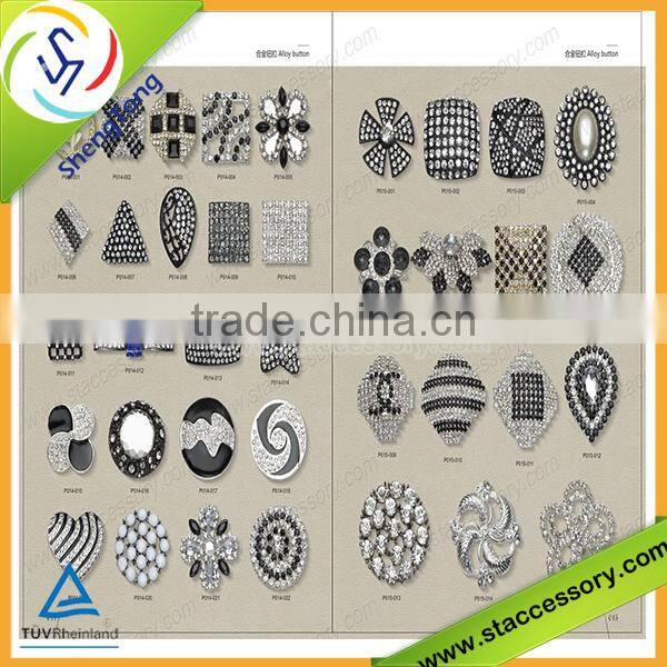 2015 Hot selling wholesale rhinestone fashion button