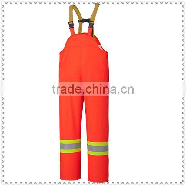 Flame Resistant Stretch Hi-Vis Rain Bib Overall