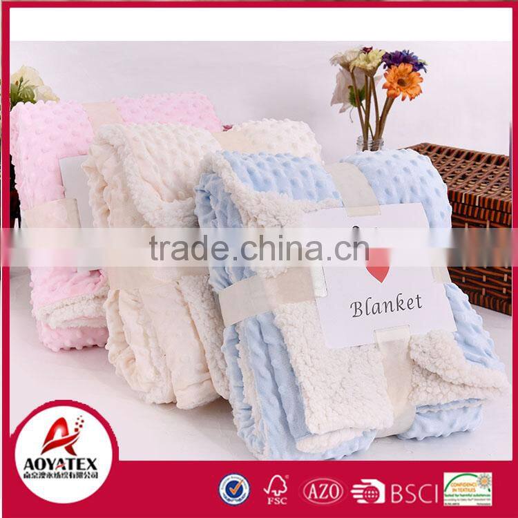 new design super soft microminkm solid sherpa blanket