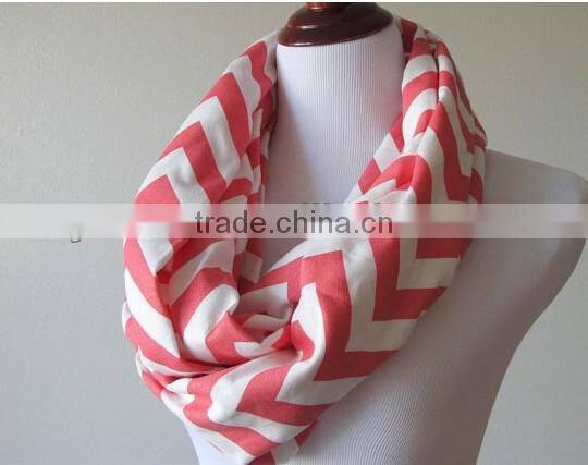 2015 fashionable winter warm chevron knitted cotton scarf wholesale children cotton shawl
