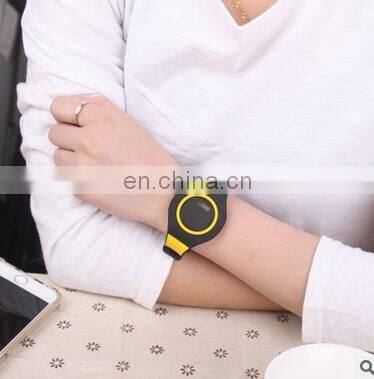 Steel Full Round Electronic Smart Watch Smart Monitor SleepTracker Wearable Devices for lovers jelly color Silica watch