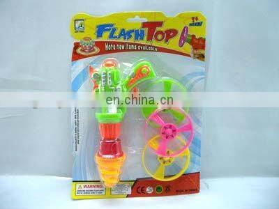 Plastic spinning disc top toys