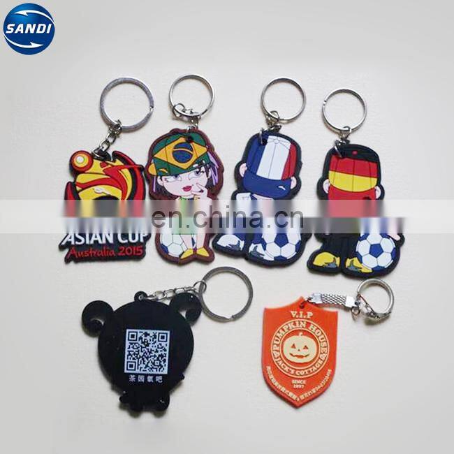 High quality promotional customized soft pvc keychain