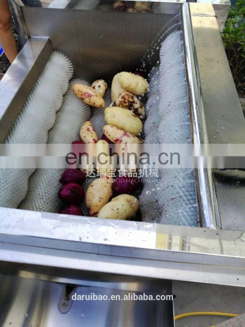 304 Stainless Steel Root Vegetable Brusher Washing Machine,Potato/Taro/Lemon Cleaning Peeling Machine