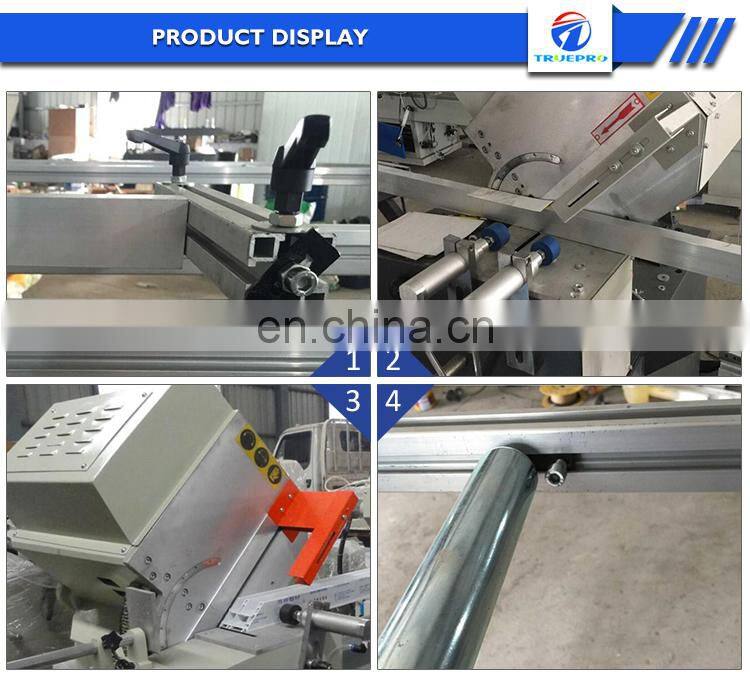 Double miter saw for aluminum and pvc profile cutting machine
