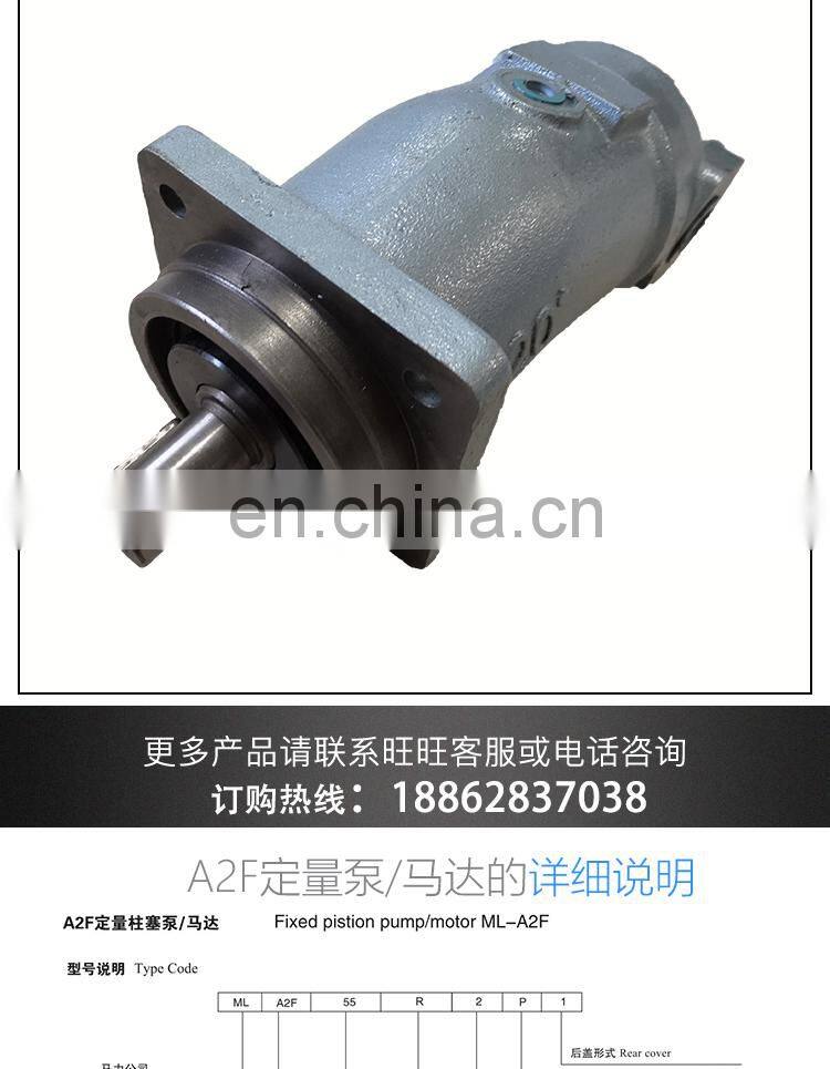 Oblique curved neck pump plunger pump/motor A2F55.63.107.R2P1Quantitative pump