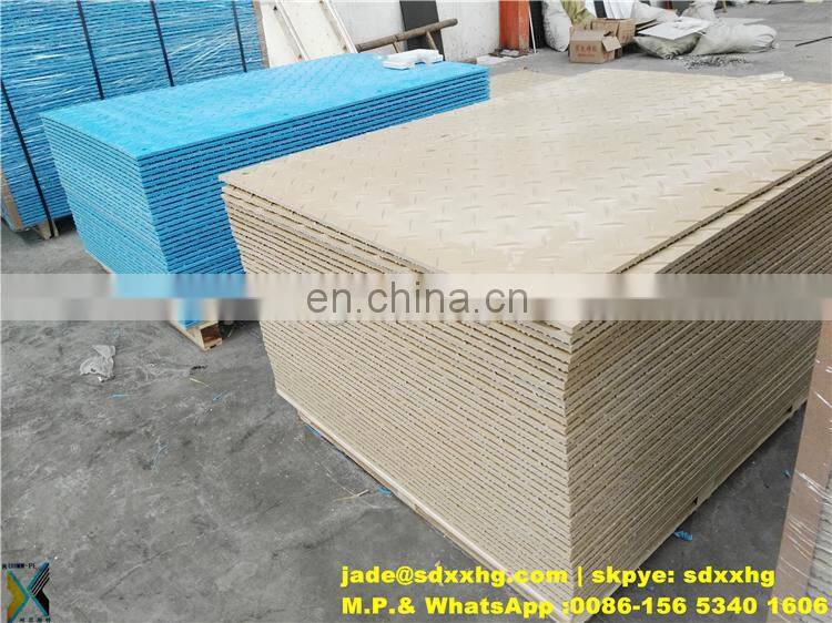 Crane foot bearing support/crane truck outrigger pads/HDPE ground mat
