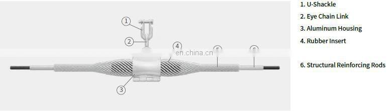 Factory Wholesale Low Price Adss Cable Accessories Smooth Surface Adss Suspension Clamp China OPGW/ADSS Cable Installation ≥ 10