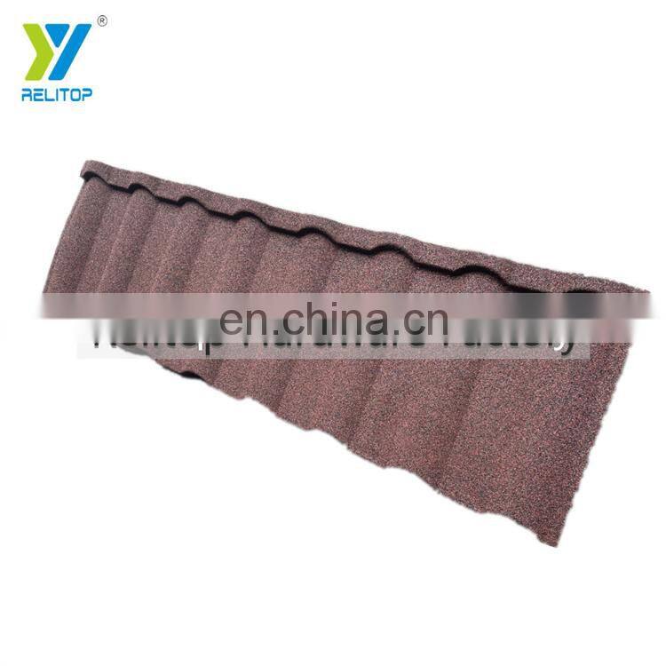 Relitop Milano Stone Coated Metal Roofing For Villa 0.35 0.4 0.5 mm Aluminum Roofing Sheet With Colorful Stones Granules