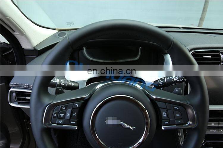 For Jaguar F-Pace f pace X761 2016 Car-styling Accessories ABS Chrome Dashboard Decorate Frame Cover Trim For LHD