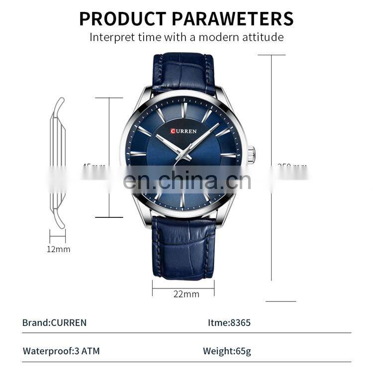 CURREN 8365 Business Quality Quartz Leather Strap Watch Online Price Cheap Wholesale Mens Watches