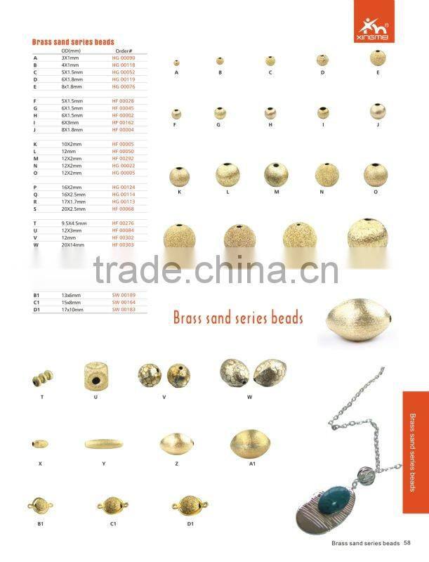 Metal Crimped Beads Brass Crimped Beads Jewelry findings