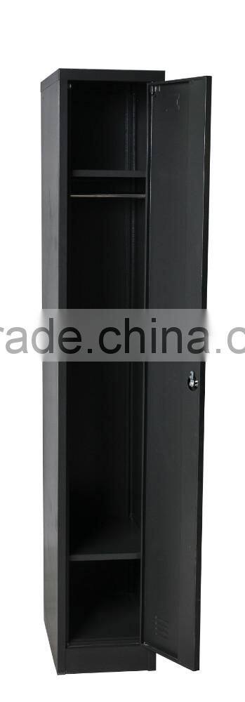 modern design single door metal wardrobe/steel locker for clothes