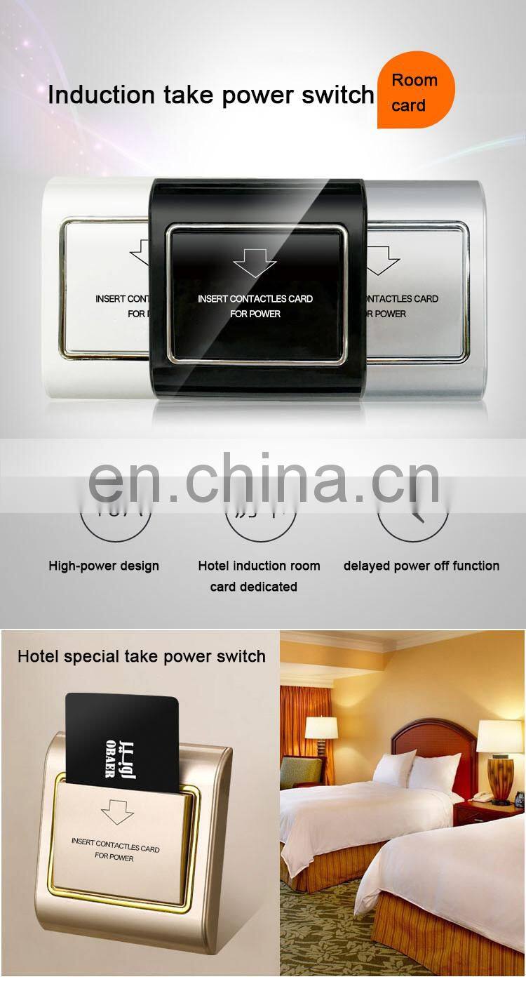 125Khz Magnetic Card Delay Time Switch Electrical Wall Switch For Hotel Room Key Holders