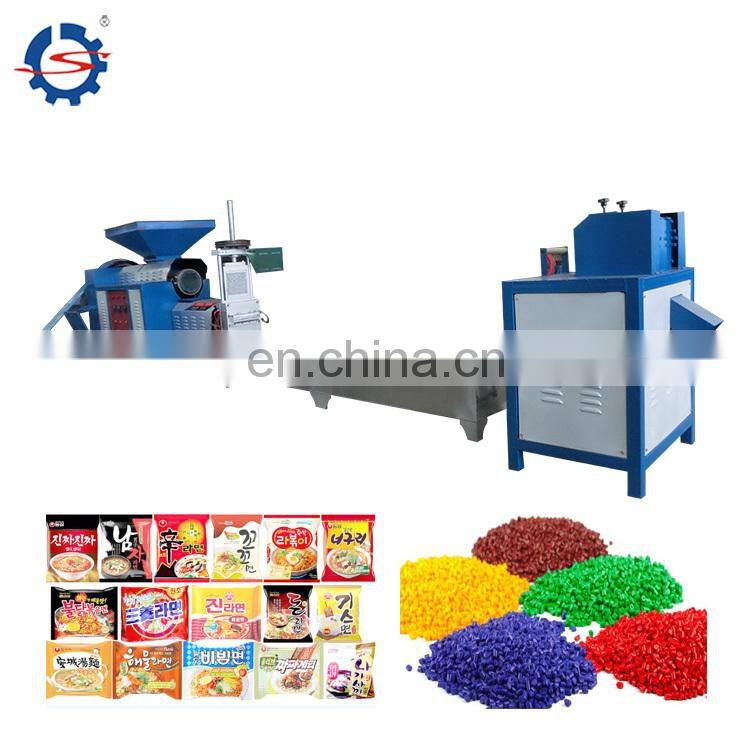 plastic bottle flake pelletizing line pet recycle granulating machine