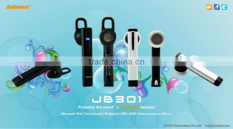 Most popular small USB multipoint business bluetooth headset wireless with MIC and DSP noise reduction tech