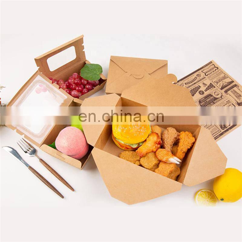 HBM1000 Automatic Water-based adhesive glue sealing Burger Paper box making machine, Dinner kraft box erecting machine