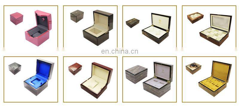 New Design Wood Watch Box With Custom Logo 12 Slots Watch Storage Box Display Watch Organizer Box