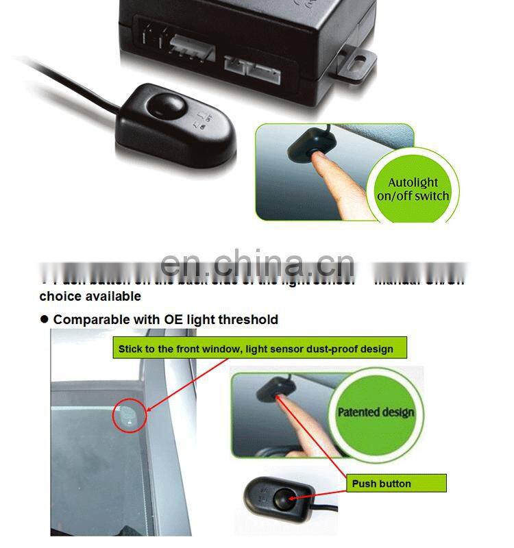 Universal Hot sale Factory supply Car auto light headlight sensor dustproof with adjustable light sensor sensitivity