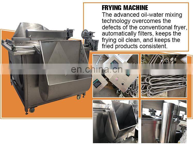 Crispy Fried Onion Rings Broad Beans frying Production Line Chicken French Fries