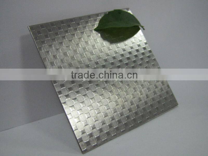 stainless steel press plate(linen pattern)