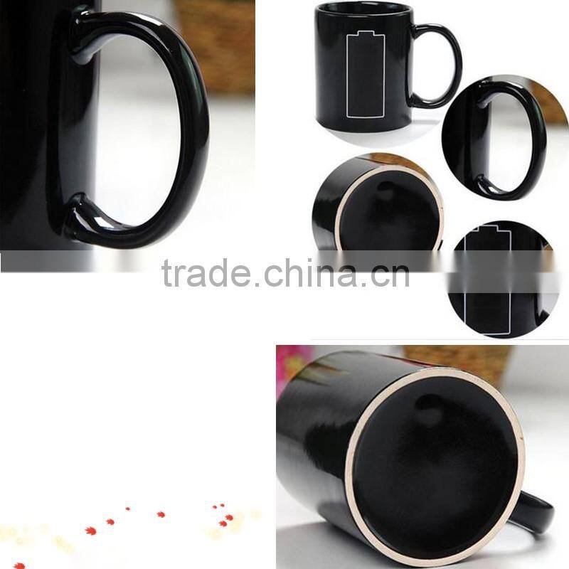 heat sensitive color changing mug, customized magic mug