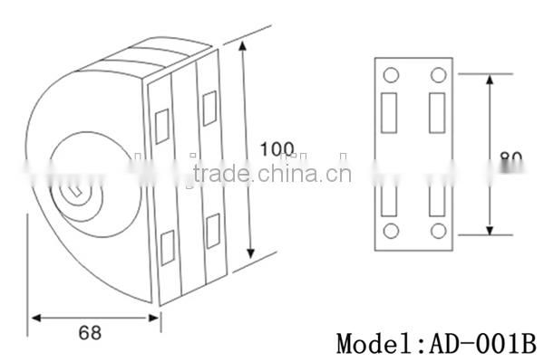 High quality AD-001B stainless steel glass door lock